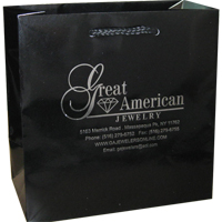 American Jewelers Promotional Black Carrier Bag