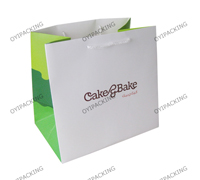 Cake Bake Promotional Green Paper Bag