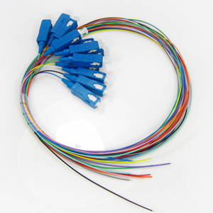 Supply 12 Color Coded Fiber Optic Pigtail Sc / Upc Connector