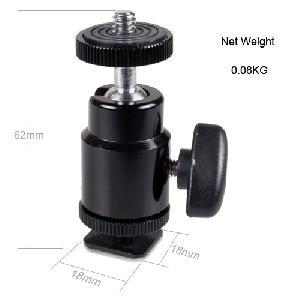 New 1 / 4 Hot Shoe Mount W / Additional 1 / 4 Screw For Canon, Nikon, Olympus, Pentax, Panasonnic