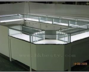 China Kiosk Store Round Showcase In Mall Or Store Used For Jewelry Or Watch With Professional Design