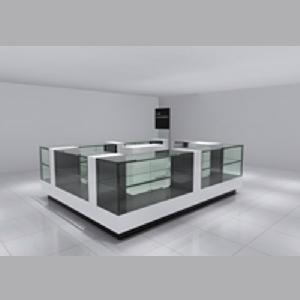 Glass To Glass Kiosk For Jewelry Retail Shop Sell