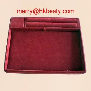 Jewellery Display Trays In Red