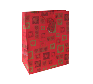 Rose Red Paper Bag For Valentine