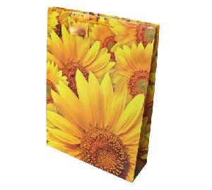 sunflower colored shopping bag festival