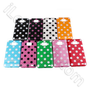 Cath Kidston Round Styles Hard Plasticm Cases For Samsung Galaxy I9100 White Red