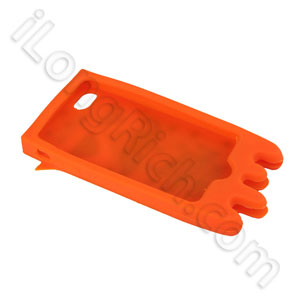 Super Massage Hero Silicone Cases For Iphone 4 Oranger