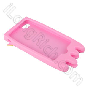 Super Massage Hero Silicone Cases For Iphone 4 Pink