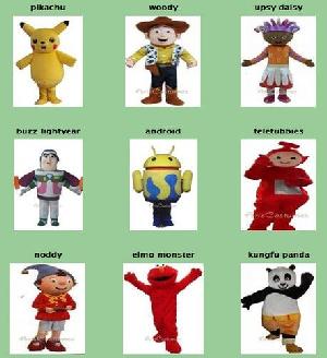 Cartoon Characters Costumes For Party