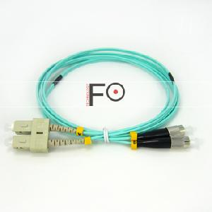 Om3 Duplex Fc-sc Fiber Optic Patch Cord