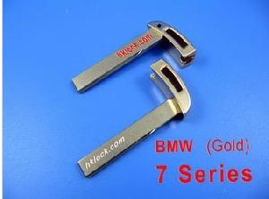 bmw smart key blade 7 gold