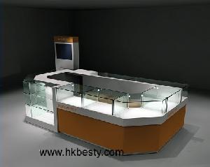 Jewelry Display Kiosk And Display Counter Showcase In Jewelry Store