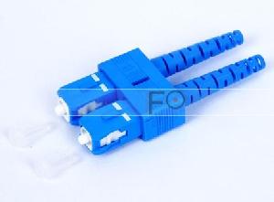 Fo Single Mode Sc Connector 3.0mm Boot Duplex