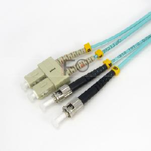 om3 duplex fc st fiber optic patch cord