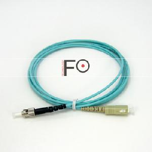 om3 simplex sc st fiber optic patch cord