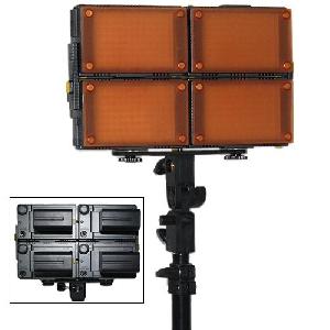 Hdv-z96 4pcs Led Video Lights For Dv Camcorder Lighting Support Stand