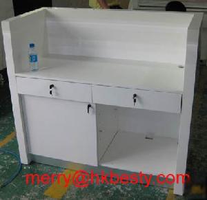 Wood Cashier Counter Table In Jewelry Store