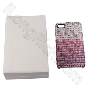 Bust Buy Luxurious Diamond Series Cube Shadow Swarovski Crystal Cases Pink Silver