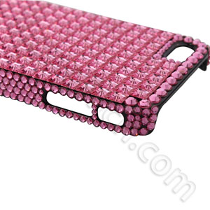 Bust Buy Luxurious Diamond Series Cube Swarovski Crystal Cases Pink