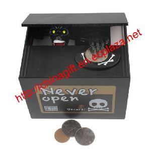 Never Open Ghost Bank Skull Style Coin Bank Money Saving Box