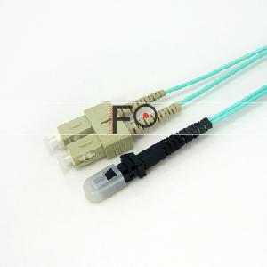 om3 duplex mtrj sc fiber optic patch cord