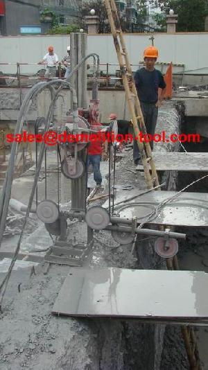 diamond wire hydraulic n concrete block cutting machine