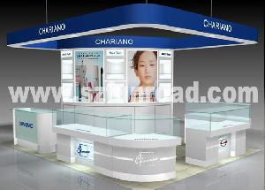 Glass, Mdf, Baking Paint Cosmetic Display Showcase Of Elegant Outlook