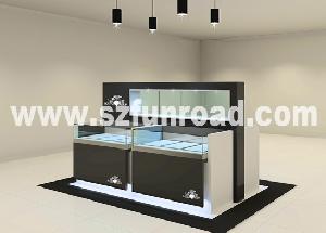 Jewelry Dispaly Showcse , Stand , Kiosk Made Of Tempered Glass, Mdf, Acrylic