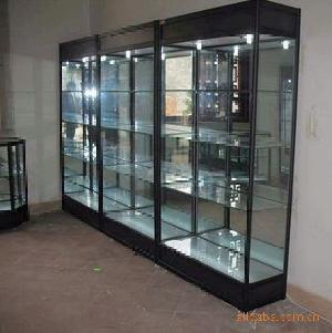 mdf tempered glass display cabinet musem