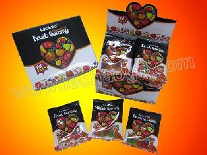 25g Fruit Gummy Candy In Printed Bag And Display Box / Soft Candy / Confectionary