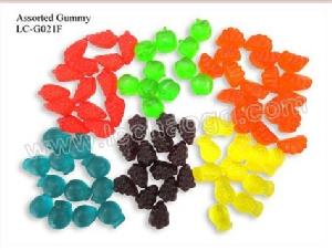 Blue Berry, Grape, Pineapple, Orange, Apple, Strawberry Flavor Gummy Candy