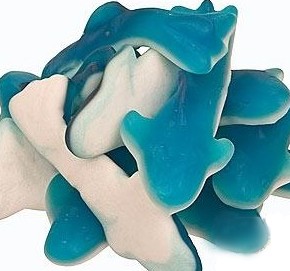 halal gummy candy shark shaped