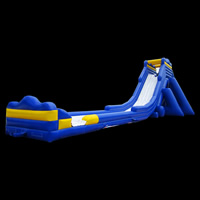 Large Blue Inflatable Water Slides