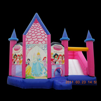 princess inflatable combo castle