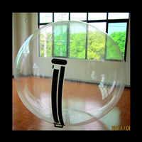 Transparent Inflatable Pvc / Tpu Water Ball