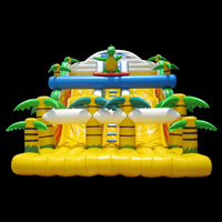 Yellow Large Forest Inflatable Slide