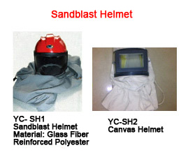 sandblast helmet