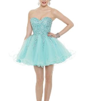 Sweetheart Sequins Embellished Strapless Formal Dress