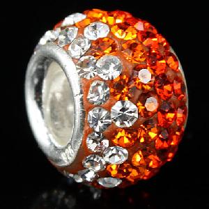 Wholesale 925 Silver Rhinestone Pandora Beads