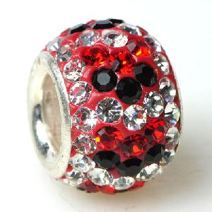 Wholesale Big Hole Rondelle Rhinestone Beads