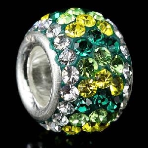 Wholesale Four Colors Rhinestone Pandora Beads