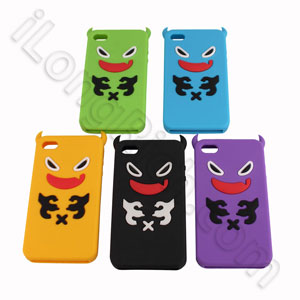 Best Iphone 4 For Happy Cow Series Soft Silicone Cases Purple