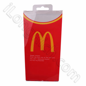 Best Mcdonald Is Series Soft Silicone Cases For Iphone 4 Purple