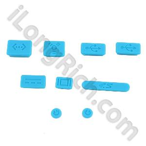 Blue Soft Silicone Dustproof Plug For Apple Macbook Pro And Air