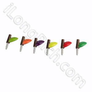 Data Earphone Jack Anti-dust Kits For Iphone 4 Green, Orange, Purple, Yellow, Red And Light Green