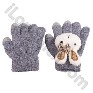 grey rabit touch gloves iphone ipad screen mobilephone