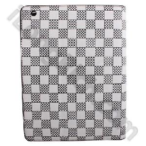Grid Series Leather Cases For Ipad 2-grey