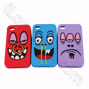 Incadia Series Soft Silicone Cases For Iphone 4 Red