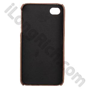 Letter Series Yellow Leather Cases For Iphone 4 And 4s