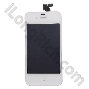 Original Iphone 4s Home Button Lcd Display Back Cover Replacement Kits-white